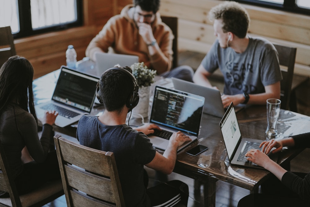 Professional team collaborating in an office